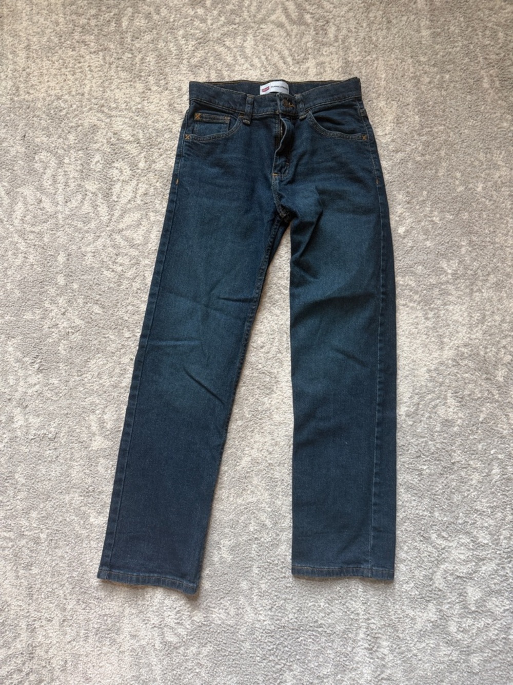 Wrangler Kids Dark Blue Straight Jeans- size 12